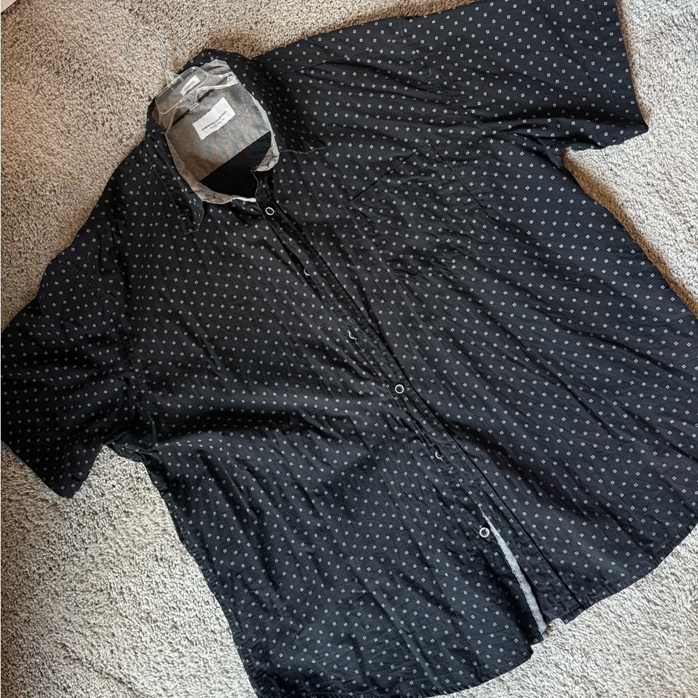 Paper Denim & Cloth Black and White Polka Dot Shirt